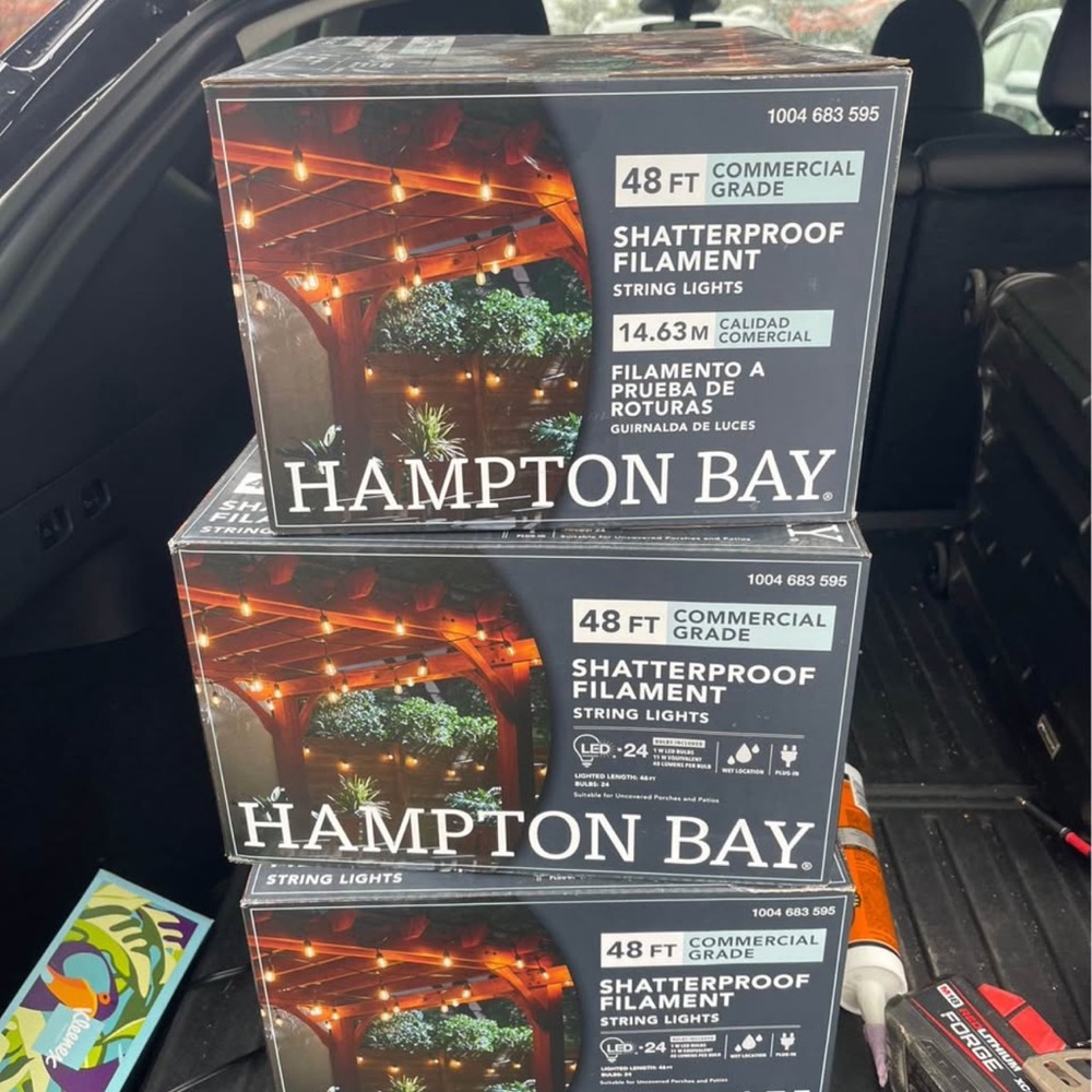 Hampton Bay Shatterproof Filament String Lights